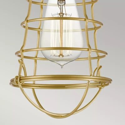 Elstead Lighting Mixon lampa podsufitowa 1x60 W szczotkowany mosiądz QZ-MIXON-SF-BB