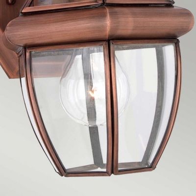 Elstead Lighting Newbury kinkiet zewnętrzny 1x60 W lakierowana postarzana miedź QZ-NEWBURY2-S-AC