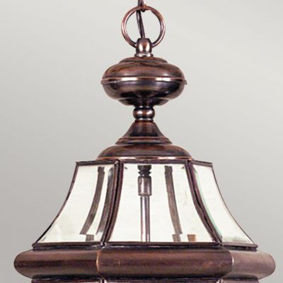 Elstead Lighting Newbury lampa wisząca 2x60 W lakierowana postarzana miedź QZ-NEWBURY8-L-AC