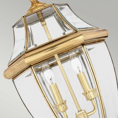 Elstead Lighting Newbury lampa wisząca 2x60 W lakierowany polerowany mosiądz QZ-NEWBURY8-L-PB