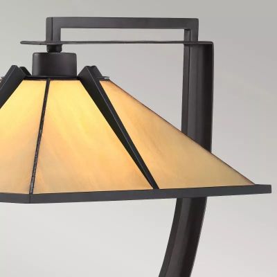 Elstead Lighting Pomeroy lampa stołowa 1x60 W brązowa QZ-POMEROY-TL