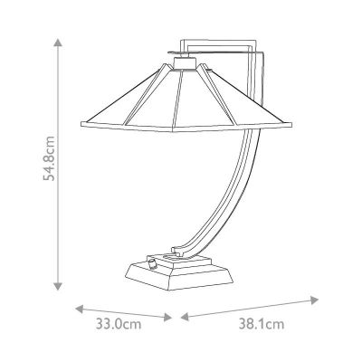 Elstead Lighting Pomeroy lampa stołowa 1x60 W brązowa QZ-POMEROY-TL