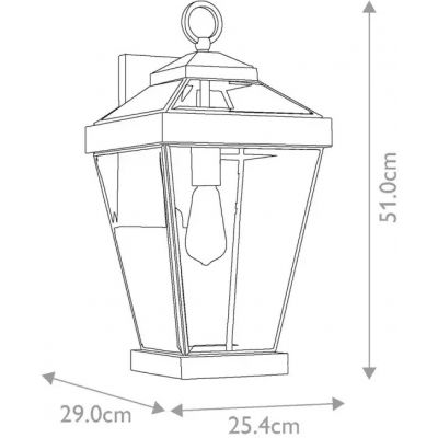 Elstead Lighting Ravine kinkiet zewnętrzny 1x60 W brązowy QZ-RAVINE2-L