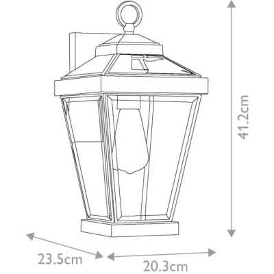 Elstead Lighting Ravine kinkiet zewnętrzny 1x60 W brązowy QZ-RAVINE2-M