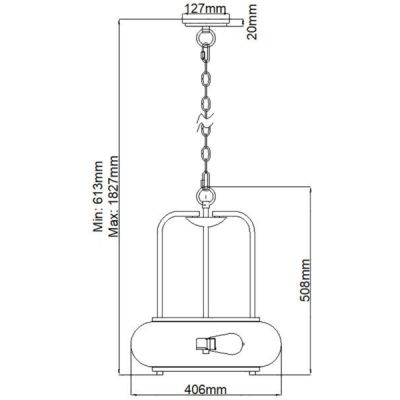 Elstead Lighting Trilogy lampa wisząca 3x60 W stary brąz QZ-TRILOGY-3P