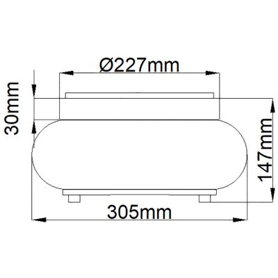 Elstead Lighting Trilogy plafon 2x40 W stary brąz QZ-TRILOGY-FS-OZ