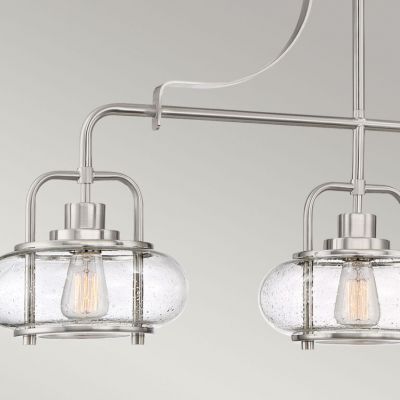 Elstead Lighting Trilogy lampa wisząca 3x60 W szczotkowany nikiel QZ-TRILOGY-ISLE-BN
