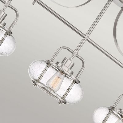 Elstead Lighting Trilogy lampa wisząca 3x60 W szczotkowany nikiel QZ-TRILOGY-ISLE-BN