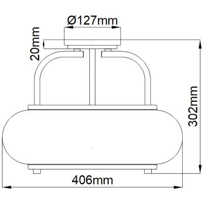 Elstead Lighting Trilogy lampa podsufitowa 3x60 W szczotkowany  nikiel QZ-TRILOGY-SFM-BN