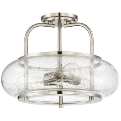 Elstead Lighting Trilogy lampa podsufitowa 3x60 W szczotkowany  nikiel QZ-TRILOGY-SFM-BN