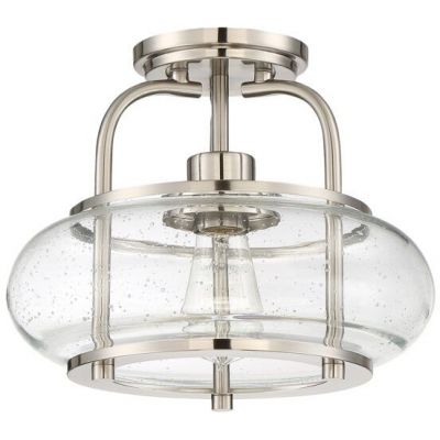 Elstead Lighting Trilogy lampa podsufitowa 1x60 W szczotkowany nikiel QZ-TRILOGY-SFS-BN