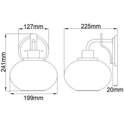 Elstead Lighting Trilogy kinkiet 1x60 W szczotkowany nikiel QZ-TRILOGY1-BN