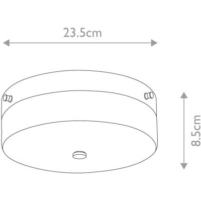 Elstead Lighting Tamar plafon 1x5,7 W LED polerowany chrom TAMAR-F-M-PC