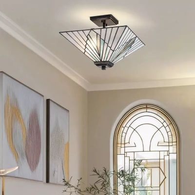 Elstead Lighting Alderley lampa podsufitowa 2x60 W brązowa TF-ALDERLEY-F-P