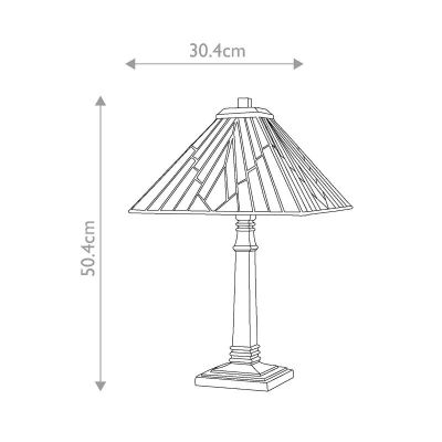 Elstead Lighting Alderley lampa stołowa 1x60 W brązowa TF-ALDERLEY-TL-L