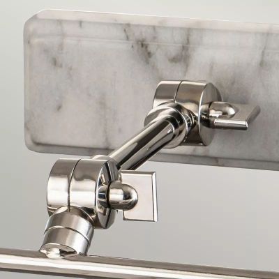 Elstead Lighting Winchfield kinkiet 2x40 W biały/nikiel WINCHFIELD-PLM-PN-WM