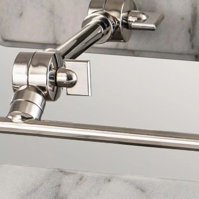 Elstead Lighting Winchfield kinkiet 2x40 W biały/nikiel WINCHFIELD-PLM-PN-WM