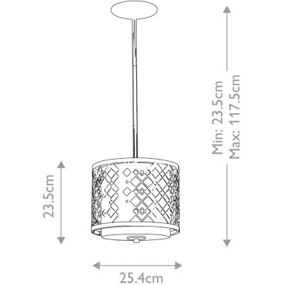 Elstead Lighting Ziggy lampa wisząca 2x40 W lakierowane złoto ZIGGY-1P-S-LG