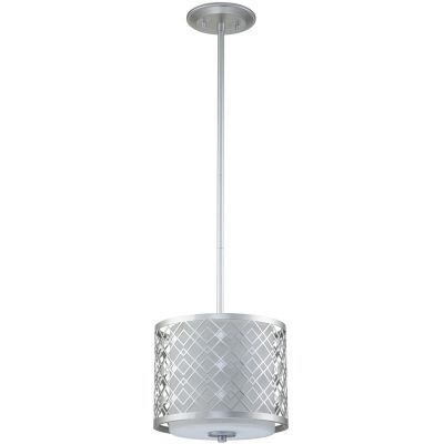 Elstead Lighting Ziggy lampa wisząca 2x40 W lakierowane srebro ZIGGY-1P-S-LS