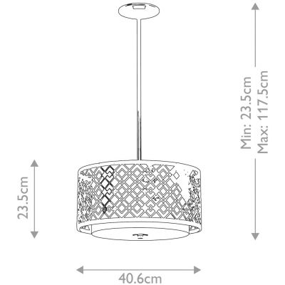 Elstead Lighting Ziggy lampa wisząca 2x60 W lakierowane złoto ZIGGY-2P-M-LG