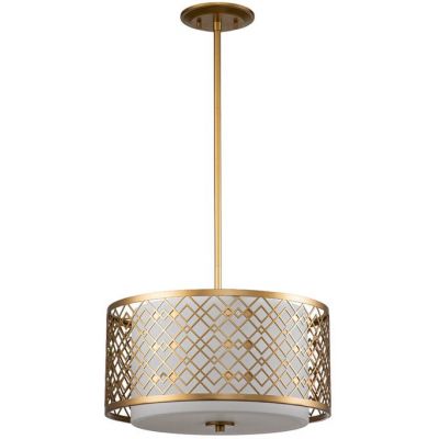 Elstead Lighting Ziggy lampa wisząca 2x60 W lakierowane złoto ZIGGY-2P-M-LG