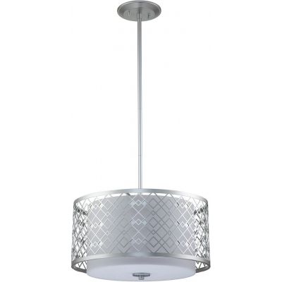 Elstead Lighting Ziggy lampa wisząca 2x60 W lakierowane srebro ZIGGY-2P-M-LS