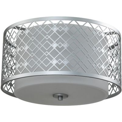Elstead Lighting Ziggy plafon 2x60 W lakierowane srebro ZIGGY-F-M-LS