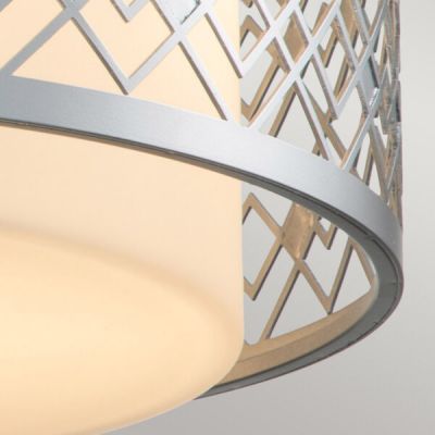 Elstead Lighting Ziggy plafon 2x60 W lakierowane srebro ZIGGY-F-M-LS