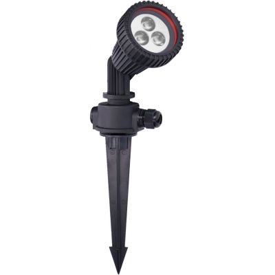 Forlight Tidian lampa gruntowa 1x8W czarna PX-0214-NEG