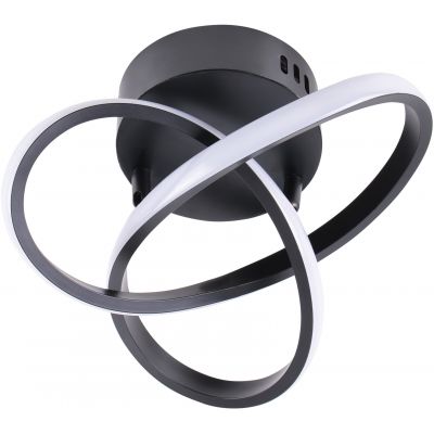 Goldlux Oskar lampa podsufitowa 1x15 W czarna 329677