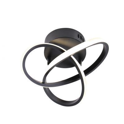 Goldlux Oskar lampa podsufitowa 1x15 W czarna 329677