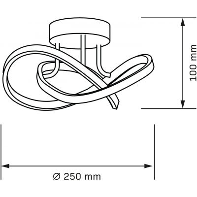 Goldlux Oskar lampa podsufitowa 1x15 W czarna 329677
