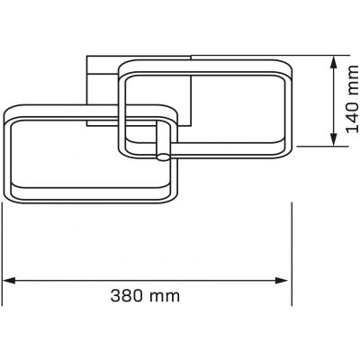 Goldlux Robert lampa podsufitowa 1x25 W czarna 329721