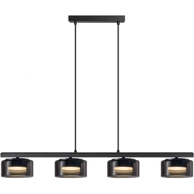 Goldlux Ofelia lampa wisząca 4x10 W czarna 331304