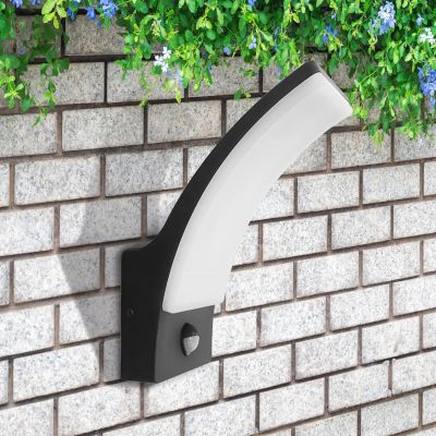 Goldlux Amy kinkiet zewnętrzny 1x12 W czarny-mleczny 331359