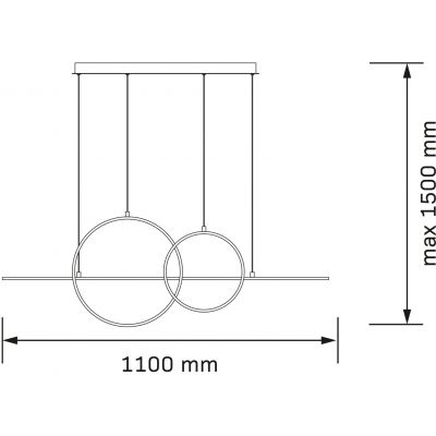 Goldlux Laura lampa wisząca 1x42 W złota 331809