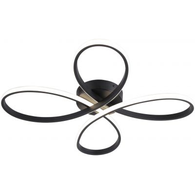 Goldlux Fiore lampa podsufitowa 1x42 W czarna 331816