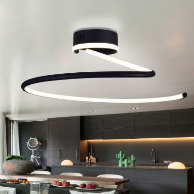 Goldlux Diuna lampa podsufitowa 1x34 W biała-czarna 335722