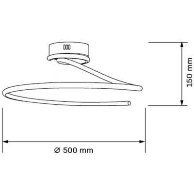 Goldlux Diuna lampa podsufitowa 1x34 W biała-czarna 335722