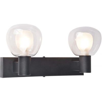 Goldlux Pola kinkiet 2x5 W czarny-przezroczysty 336026