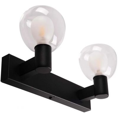 Goldlux Pola kinkiet 2x5 W czarny-przezroczysty 336026
