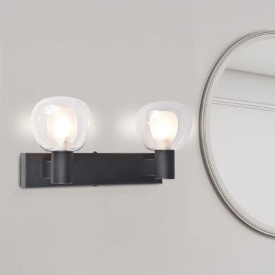 Goldlux Pola kinkiet 2x5 W czarny-przezroczysty 336026