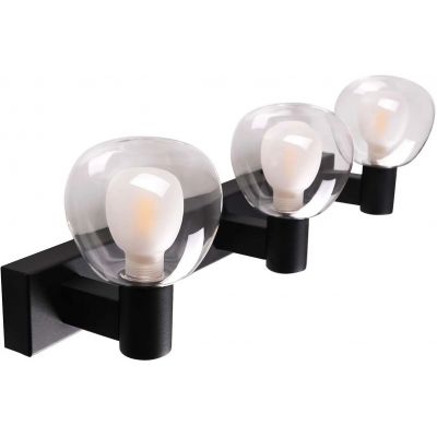 Goldlux Pola kinkiet 3x5 W czarny-przezroczysty 336033