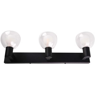 Goldlux Pola kinkiet 3x5 W czarny-przezroczysty 336033