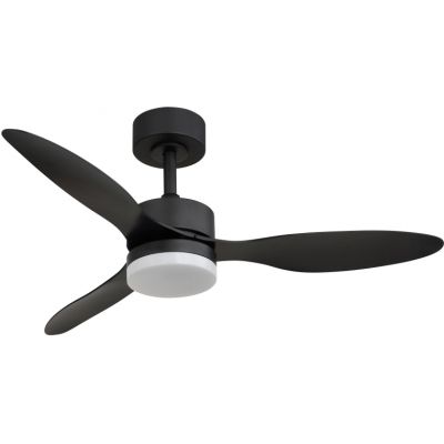 Globo Lighting Blackwell lampa podsufitowa z wentylatorem 1x20 W czarna 03608