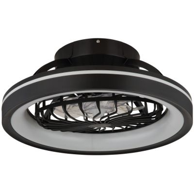 Globo Lighting Deanne lampa podsufitowa z wentylatorem 1x40 W czarna 03665