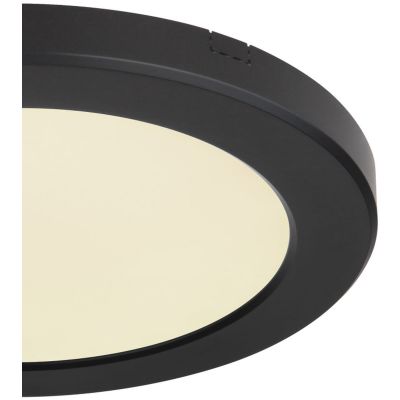 Globo Lighting Lasse plafon 1x18W LED czarny/biały opalizowany 12379-18B
