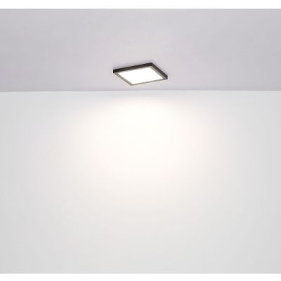 Globo Lighting Lasse plafon 1x12W LED czarny/biały opalizowany 12380-12B