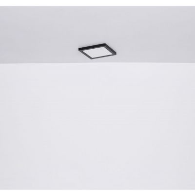 Globo Lighting Lasse plafon 1x18W LED czarny/biały opalizowany 12380-18B