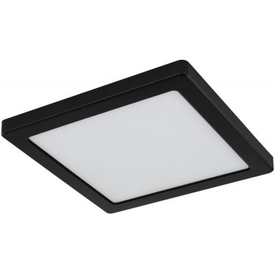 Globo Lighting Lasse plafon 1x18W LED czarny/biały opalizowany 12380-18B